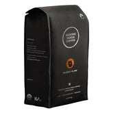 Kicking Horse front bag view showing bold packaging and large 2.2 lb size benefit