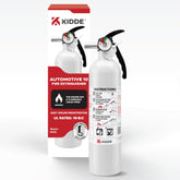 Kidde extintor frontal mostrando diseño compacto y fácil acceso