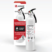 Kidde extintor frontal mostrando diseño compacto y fácil acceso
