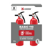 Kidde Basic 110 vista frontal mostrando diseño compacto y preparación