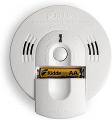 Kidde front view combination alarm showing compact unit and rapid hazard detection benefit