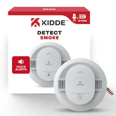 Kidde vista frontal del detector mostrando diseño y montaje fácil