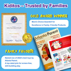 Kiditos molds and colorful gels arranged to show variety and options