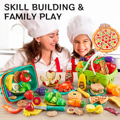 Kidsciety dos cestas coloridas para organizar y transportar juguetes