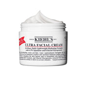Kiehl's jar front view showing product and easy dispensing benefit