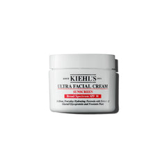 Kiehl's crema facial frontal mostrando envase y beneficio hidratación diaria