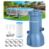 KimFilter front view of pump showing compact design and reliable filtration