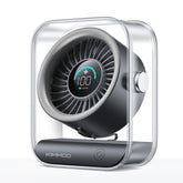 KIMMOO frontal del ventilador mostrando diseño compacto y elegante