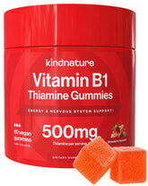 kindnature frasco frontal mostrando gomitas y etiqueta clara