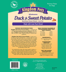 Kingdom Pets close-up of duck jerky texture highlighting tenderness