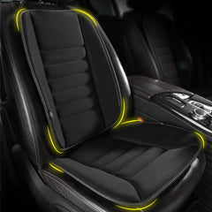 kingphenix vista frontal del cojín de asiento negro mostrando apoyo ergonómico