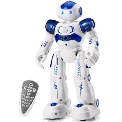 KingsDragon front view showing robot and retail packaging, highlighting ready-to-play appeal