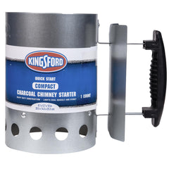 Kingsford encendedor compacto frente mostrando forma y tamaño práctico
