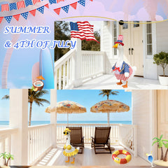 Kinhzrude 4th of July outfit close-up showing patriotic colors and clear detail
