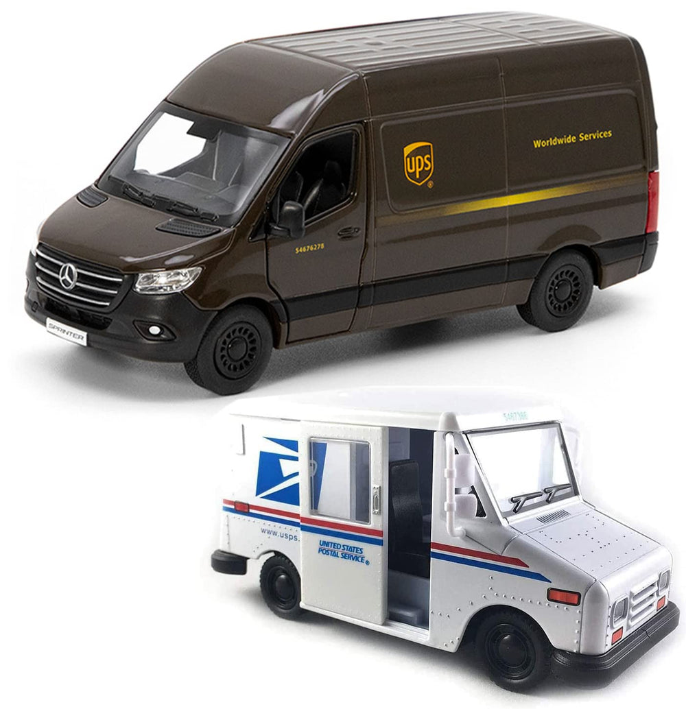 KiNSMART vista frontal UPS Sprinter con detalles auténticos y atractivo de colección