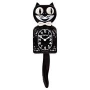 Kit Cat Klock front view showing Classic Black finish and smiling face, adds nostalgic charm