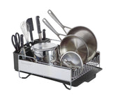 KitchenAid front view of full size dish rack showing capacity and organization benefit