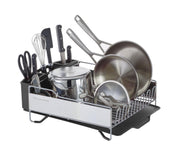 KitchenAid front view of full size dish rack showing capacity and organization benefit