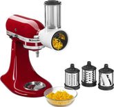 KitchenAid front view of attachment showing compact design and quick setup