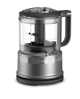 KitchenAid vista frontal de la picadora Contour Silver con cuenco práctico