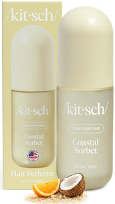 Kitsch Coastal Sorbet vista frontal mostrando botella compacta y diseño, ideal para llevar