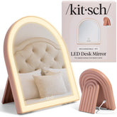 Kitsch espejo Arch frontal mostrando iluminación balanceada y estilo