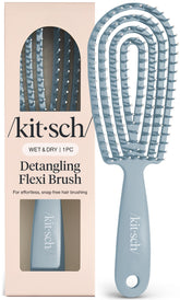 Kitsch cepillo frente Haze Blue mostrando diseño ergonómico y beneficio suavidad