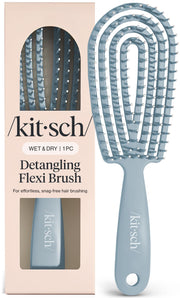 Kitsch cepillo frente Haze Blue mostrando diseño ergonómico y beneficio suavidad