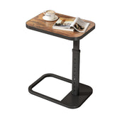 Kitstorack front view showing brown tabletop and sleek frame, perfect for small spaces