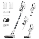 Klarpul front view of full vacuum shows powerful suction and sleek design