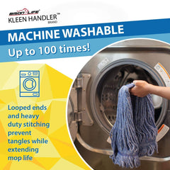 KLEEN HANDLER detalle loop end que reduce pelusas y deshilachado