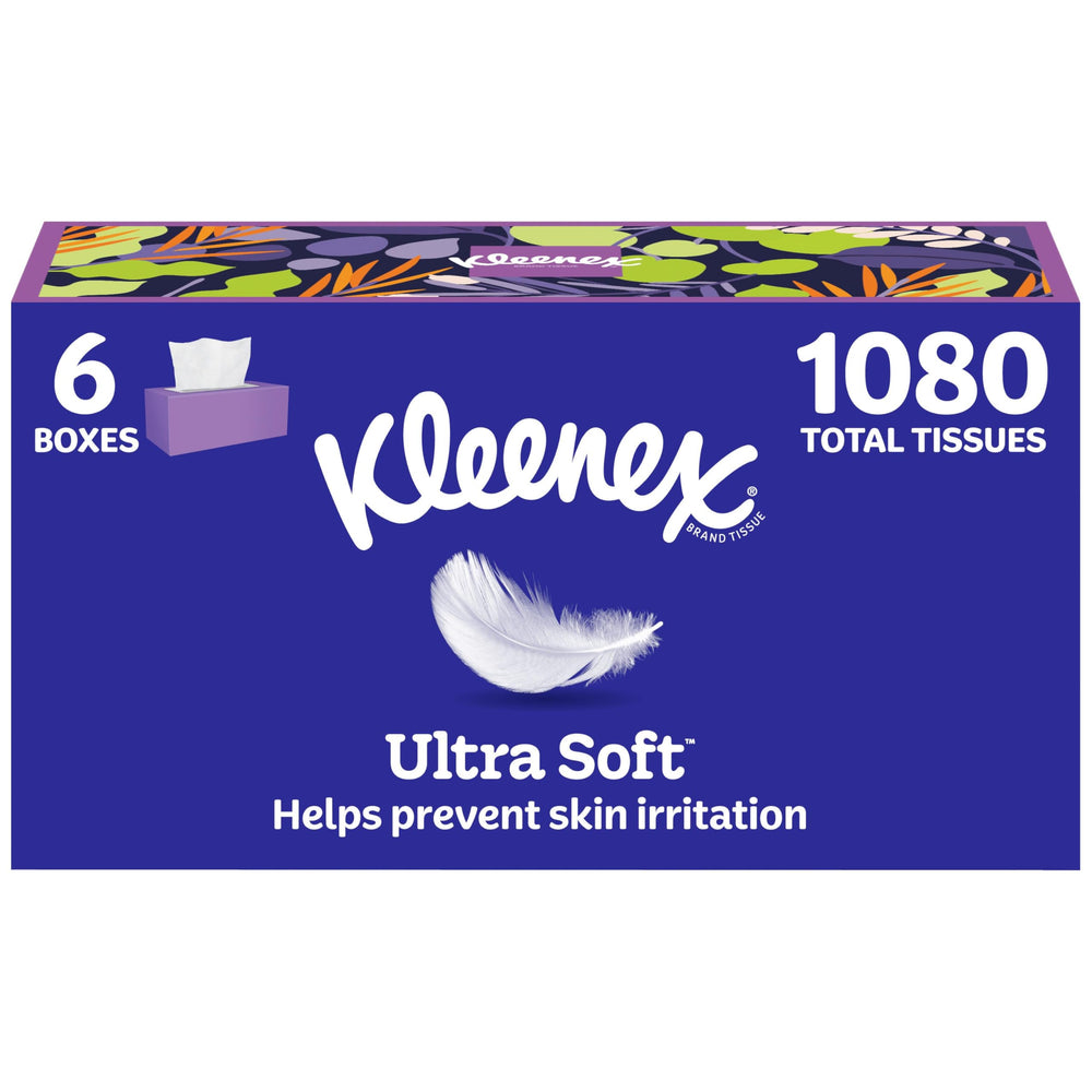 Kleenex caja frontal mostrando el diseño y comodidad del producto