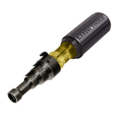 Klein Tools 85191 front view showing tool and benefits of combined reamer and screwdriver