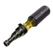 Klein Tools 85191 front view showing tool and benefits of combined reamer and screwdriver