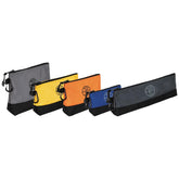 Klein Tools front packaging showing five colored stand-up zipper bags and benefits