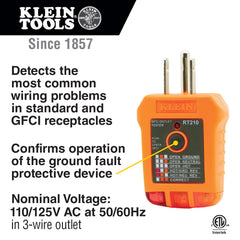 Klein Tools detector NCVT en uso señalando voltaje y mayor seguridad sin contacto