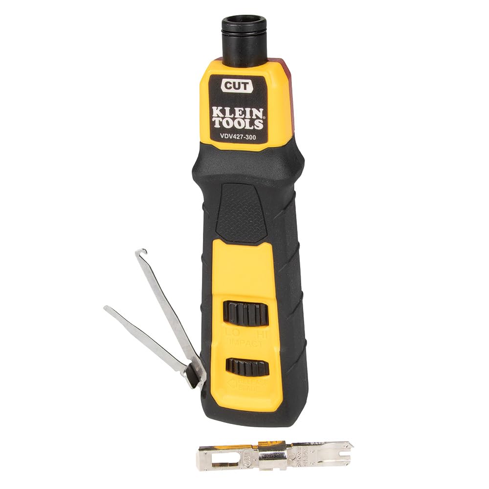 Klein Tools vista frontal herramienta de impacto, precisión en terminaciones