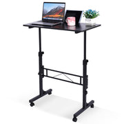 KLSMYHOKI vista frontal del escritorio móvil que maximiza la ergonomía