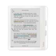 Kobo Libra Colour front view white showing crisp book cover display and portability