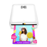 KODAK Step front view showing compact white design and quick access print slot for portability