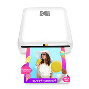 KODAK Step front view showing compact white design and quick access print slot for portability