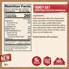 Kodiak Cakes porción en mano para comparar tamaño y facilidad de llevar