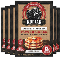 Kodiak Cakes paquete frontal mostrando mezcla y beneficio proteína