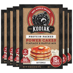 Kodiak Cakes frente del paquete mostrando la mezcla buttermilk y beneficios proteicos
