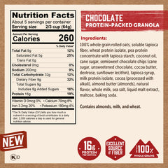 Kodiak Cakes comparación de tamaño del sobre para llevar y porciones individuales