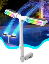 Kompoll floating fountain front view showing elegant design and easy placement