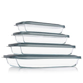 KOMUEE front view of full 8-piece set showcasing size variety and clean design