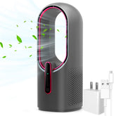 KONSIDEN vista frontal del ventilador sin aspas, diseño seguro y elegante