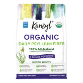 Konsyl paquete frontal 12 oz mostrando envase resellable y claridad orgánica