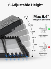 Kootek perfil ergonómico ajustable para postura cómoda